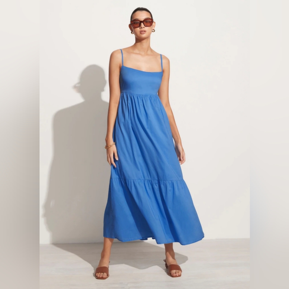 Faithfull the Brand Blue Maxi Dress / katya blue Long Dress